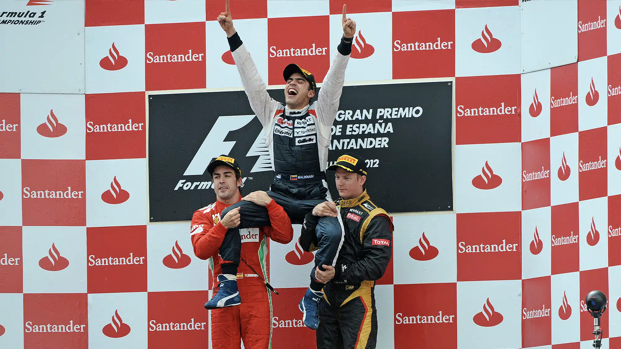 WATCH: Relive Pastor Maldonados incredible breakthrough win at the 2012 Spanish Grand Prix